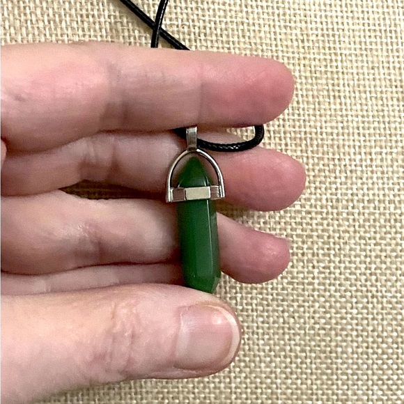 Hand Crafted Natural Stone/Crystal Pendant  Necklace Set Made By My Daughter - Picture 5 of 10